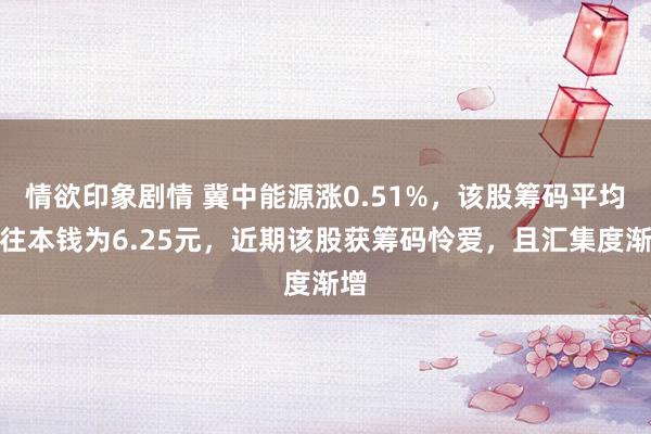 情欲印象剧情 冀中能源涨0.51%，该股筹码平均交往本钱为6.25元，近期该股获筹码怜爱，且汇集度渐增